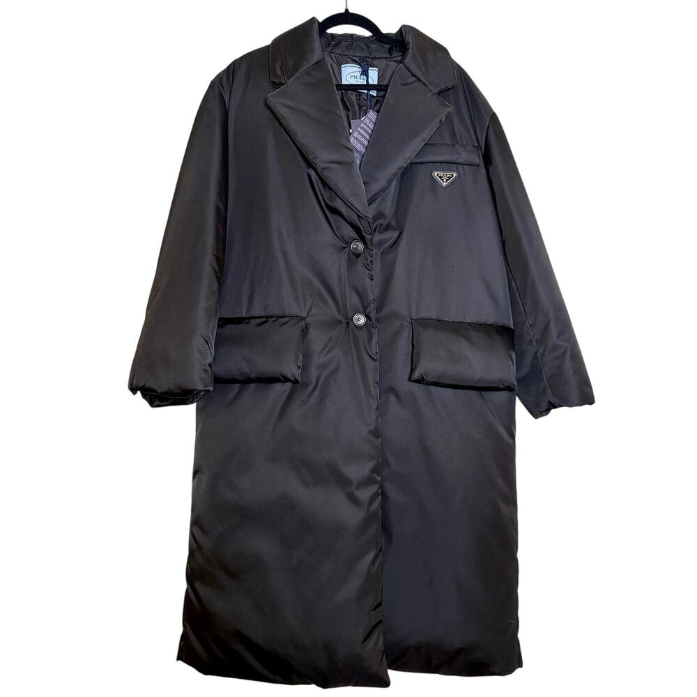 Prada NWT Women's Padded Re-Nylon Coat Size 40 Overwize Runway